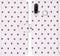 iMoshion Hoesje Geschikt voor Huawei P30 Lite Hoesje Met Pasjeshouder - iMoshion Design Softcase Bookcase - Wit / Zwart / Hearts Allover White