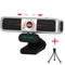 Xeca Webcam - Full HD - Microfoon USB Plug & Play Privacycover - Grijs