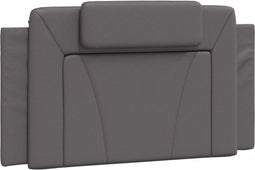 vidaXL - Hoofdbordkussen - 100 - cm - kunstleer - grijs