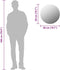 vidaXL - Wandspiegel - rond - 50 - cm - glas