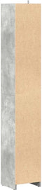 vidaXL - Badkamerkast - 30x30x183,5 - cm - spaanplaat - betongrijs