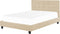 ROCHELLE - Tweepersoonsbed - Beige - 180 x 200 cm - Polyester