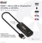 Club 3D CAC-1335 - HDMI + Micro USB naar DisplayPort™ Adapter - 4K120Hz of 8K30Hz - Zwart