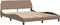 vidaXL - Bedframe - met - hoofdbord - kunstleer - cappuccinokleurig - 160x200 - cm
