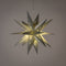 Anna Collection Verlichte 3D kerstster - zilver - 35 cm - kunststof - op batterijen - kerstverlichting