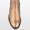 PS Poelman Mustang - Dames Cowboy Enkellaarzen - Metallic leer - Bruin Brons