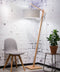 GOOD&MOJO Vloerlamp Andes - Bamboe/Wit - 72x47x176cm - Scandinavisch,Bohemian - Staande lampen voor Woonkamer - Slaapkamer