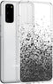 iMoshion Hoesje Geschikt voor Samsung Galaxy S20 Hoesje Siliconen - iMoshion Design hoesje - Zwart / Transparant / Splatter Black