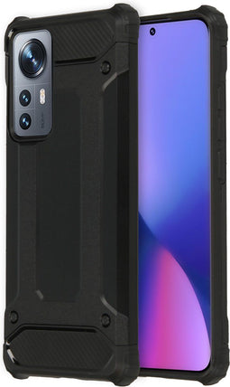 iMoshion Hoesje Geschikt voor Xiaomi 12X / 12 Hoesje - iMoshion Rugged Xtreme Backcover - Zwart