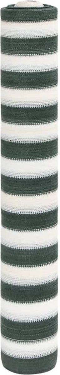 vidaXL - Privacynet - 150 - g/m² - 1,5x25 - m - HDPE - groen - en - wit