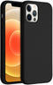 Accezz Liquid Silicone Backcover iPhone 12 (Pro) - Schokabsorberend - Zwart