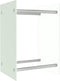 vidaXL - Haardhoutrek - 80x35x120 - cm - glas - zwart