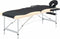 vidaXL - Massagetafel - inklapbaar - 2 - zones - aluminium - zwart - en - beige