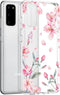iMoshion Hoesje Geschikt voor Samsung Galaxy S20 Hoesje Siliconen - iMoshion Design hoesje - Roze / Transparant / Blossom Watercolor