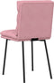 vidaXL - Eetkamerstoelen - 2 - st - fluweel - roze
