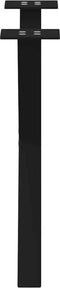 vidaXL - Salontafelpoten - 2 - st - X-vormig - 60x(42-43) - cm - staal - zwart