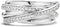 TI SENTO Dames Ring - 925 zilver - Zirconia wit - Maat 18.50 mm / maat 58 - 12056ZI
