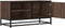 vidaXL - Tv-meubel - 80x34,5x40 - cm - bewerkt - hout - metaal - bruin - eikenkleur
