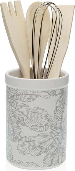 Pot voor Keukengerei Versa Palmboom Keramisch 10 x 15 x 10 cm