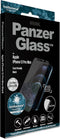 PanzerGlass 2718 - Screenprotector - E2E microfractuur antibacterieel glas met camerahoes met Swarovsky-kristal - zwart frame