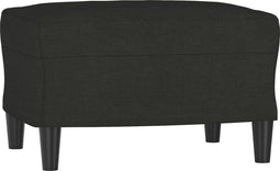 vidaXL - Voetenbank - 60x50x41 - cm - stof - zwart