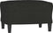 vidaXL - Voetenbank - 60x50x41 - cm - stof - zwart