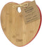 Bamboo snijplank amore 23x24,5x1,1 cm.
