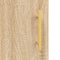 vidaXL - Hoge - kast - 69,5x31x115 - cm - bewerkt - hout - sonoma - eikenkleurig