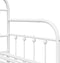 vidaXL - Ligbedframe - met - uittrekbed - Wit - 75x190 - cm - Staal