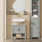 SoBuy BZR69-HG - Wastafelonderkast - 2 Deuren - Lichtgrijs