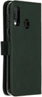 Selencia Galaxy A20e - Echt Lederen Bookcase - 3 Pashouders - Groen
