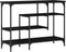 vidaXL - Console - Tafel - Zwart - Eik - 100x35x75 - cm - Hout - en - Staal