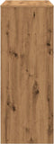 vidaXL - Bartafel - met - rekken - 90x40x103,5 - cm - hout - artisanaal - eikenkleurig