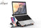 Home & Comfort universele laptop standaard Verstelbaar - telefoonhouder - 11 - 17 Inch - Opvouwbaar-
