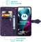 iMoshion Hoesje Geschikt voor Motorola Moto G200 Hoesje Met Pasjeshouder - iMoshion Mandala Bookcase - Paars