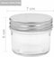 vidaXL - Jampotten - met - zilverkleurige - deksels - 24 - st - 110 - ml - glas