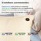 Saaf - Warmtekussen - 3 warmtestanden - Draadloos - Oplaadbaar - Bouclé Off-white - 40 x 40 cm