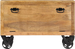 vidaXL - Schoenenkast - 86x35x55 - cm - massief - mangohout