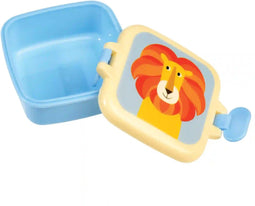 Rex London Snackdoosje Charlie the Lion - 9x7,5x4cm - Blauw