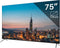 Google Smart TV | TeeView 75 inch QLED TV | 4K Ultra HD Google TV | 3xHDMI 2x USB | Ci+ | Triple Tuner DVB-T/T2/S/S2/C | Frameless Design | Smart TV | in Eindhoven geassembleerd | TeeView TV75QQG-EU