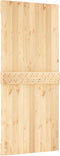 vidaXL - Schuifdeur - met - beslag - 90x210 - cm - massief - grenenhout