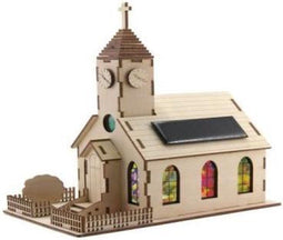 Bouwpakket - Kerk met zonnepaneel