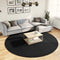 vidaXL - Vloerkleed - OVIEDO - laagpolig - Ø - 240 - cm - zwart