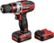 Einhell TE-CD 12/1 - Accu Boor-/Schroefmachine - 12 V/2.0 Ah/Li-Ion - 30 Nm - 0-400/0-1.400 t/min - 10 mm snelspanboorkop - Incl. 2x 2.0 Ah accu en lader (2 stuks)