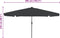 vidaXL - Tuinparasol - met - LED-verlichting - Ø395x245 - cm - Antraciet