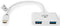 Nedis CCBW65960WT02 - USB-C 3.0-adapter - 2x USB-A poorten - Wit