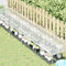 vidaXL - Plantenafdekking - met - zeilringen - 1x5 - m - polyethyleen