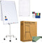 BRASQ Flipover Verrijdbaar - 70x100 cm - Verstelbaar - Magnetisch - Wit