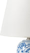 AIBONITO - Tafellamp - Wit/Blauw - Porselein/Linnen