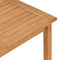 vidaXL Tuintafel 150x90x75 cm massief teakhout